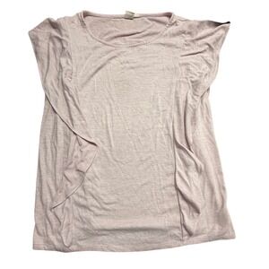 GAP Maternity Top, Light Pink Knit, Comfortable Pregnancy Shirt, Size‎ L